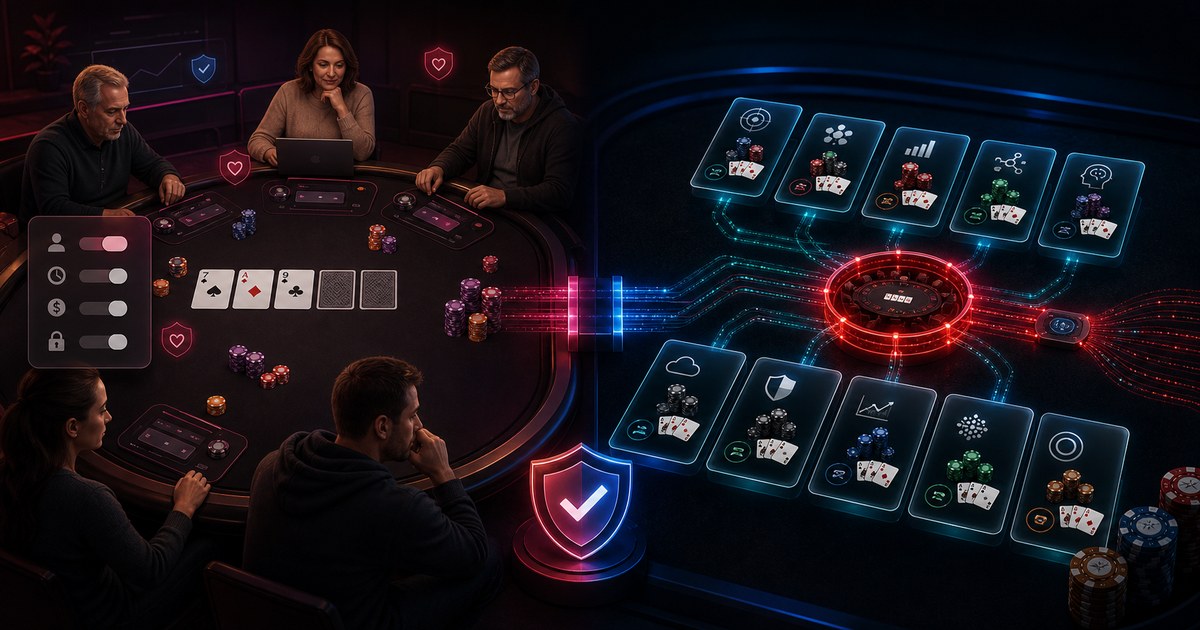 partypoker policy checks compared with Open Poker bot-native tables